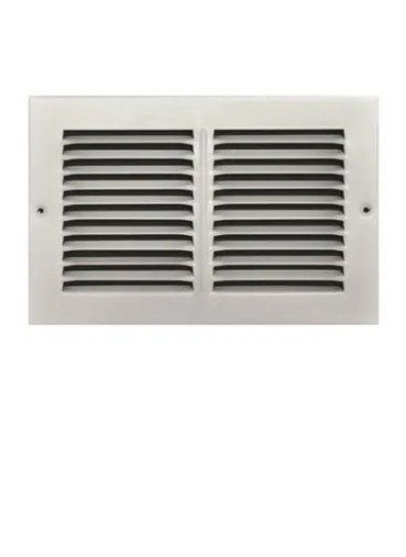 10 In. X 6 In. White Stamped Return Air vent grille (Box of 20)- NEW