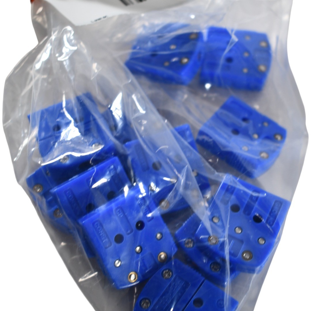 Pack of 12 NEW Omega MTP-T-F Miniature Thermocouple Connector 3 Prong Blue Femal