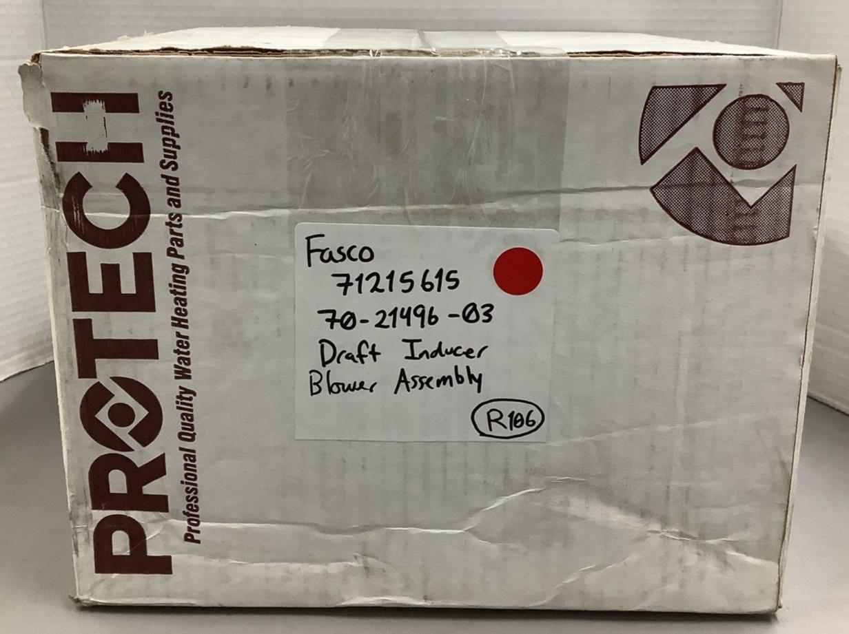 Fasco 71215615 70-21496-03 1/50HP 3000RPM Draft Inducer Blower Assembly (R106)