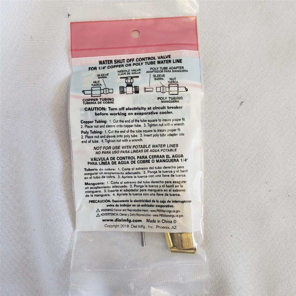 = Lot of 2 Max Cool Compression Needle Valve 1/4″ x 1/4″ 94045 For Copper Poly