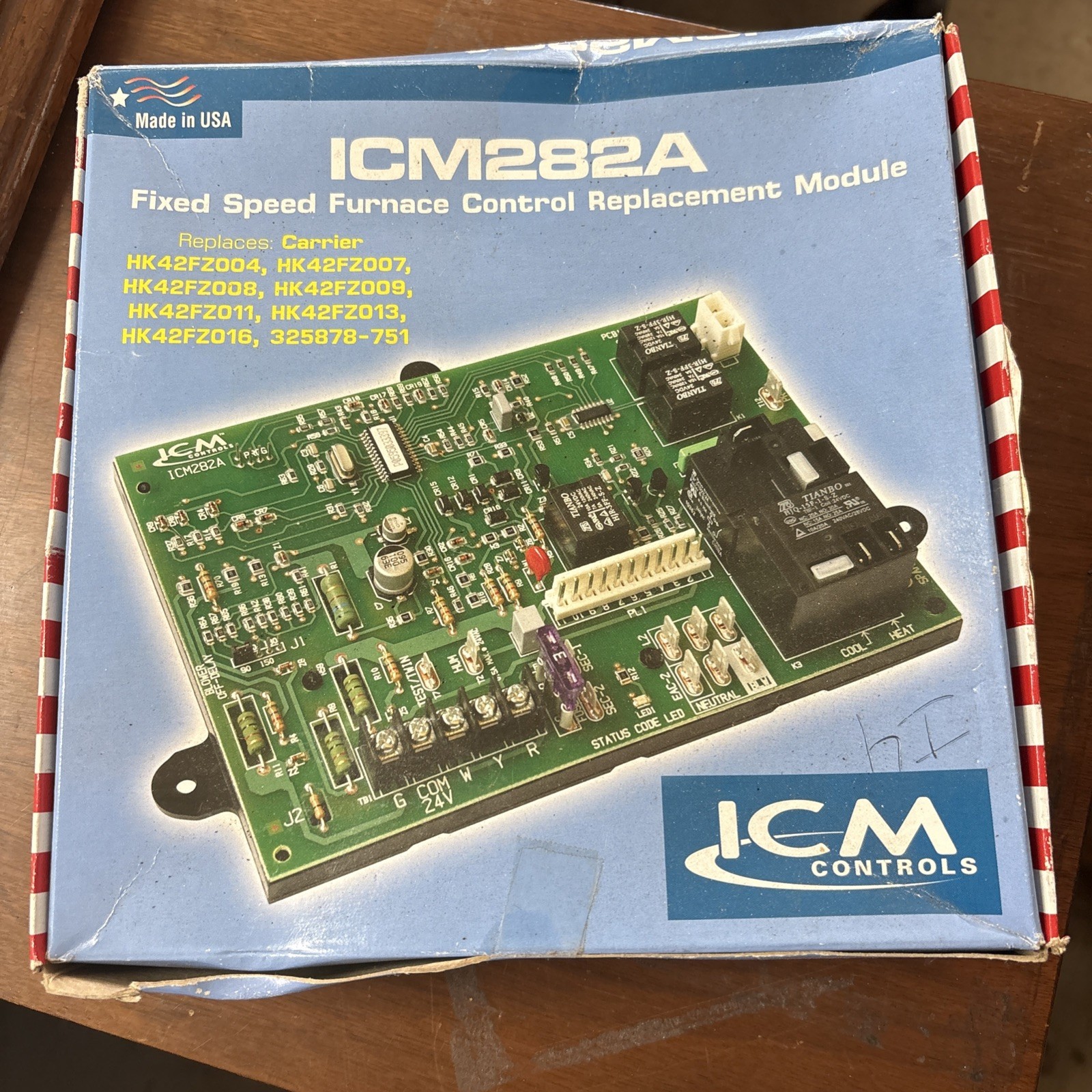 ICM Controls ICM282A Fixed Speed Furnace Control Board New-Old Stock