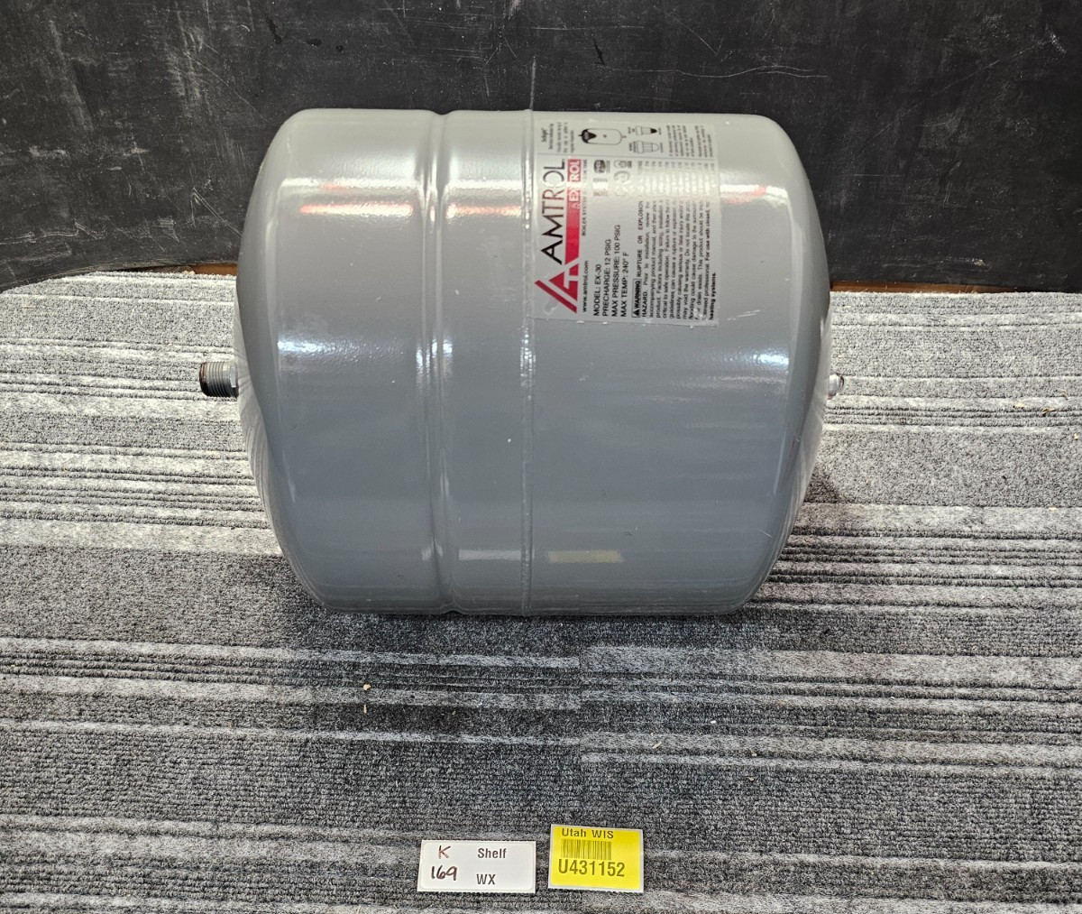 Amtrol Extrol EX-30 4.4 Gallon In-Line Hydronic Expansion Tank 240 Degrees F