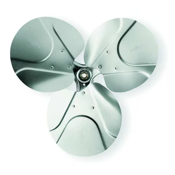 Dayton Replacement Fan Blade, 24 in Blade Dia, 1/2 in Bore Dia, 3 Blade,