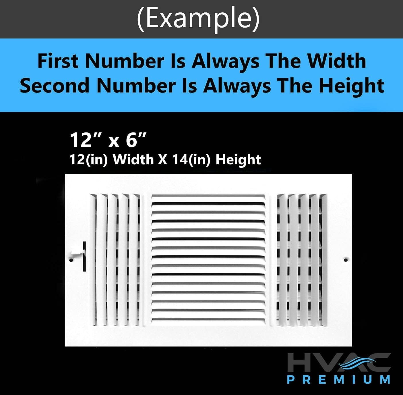 16” x 6” HVAC Air Supply Grille – Sturdy Design with SmoothGlide Tech