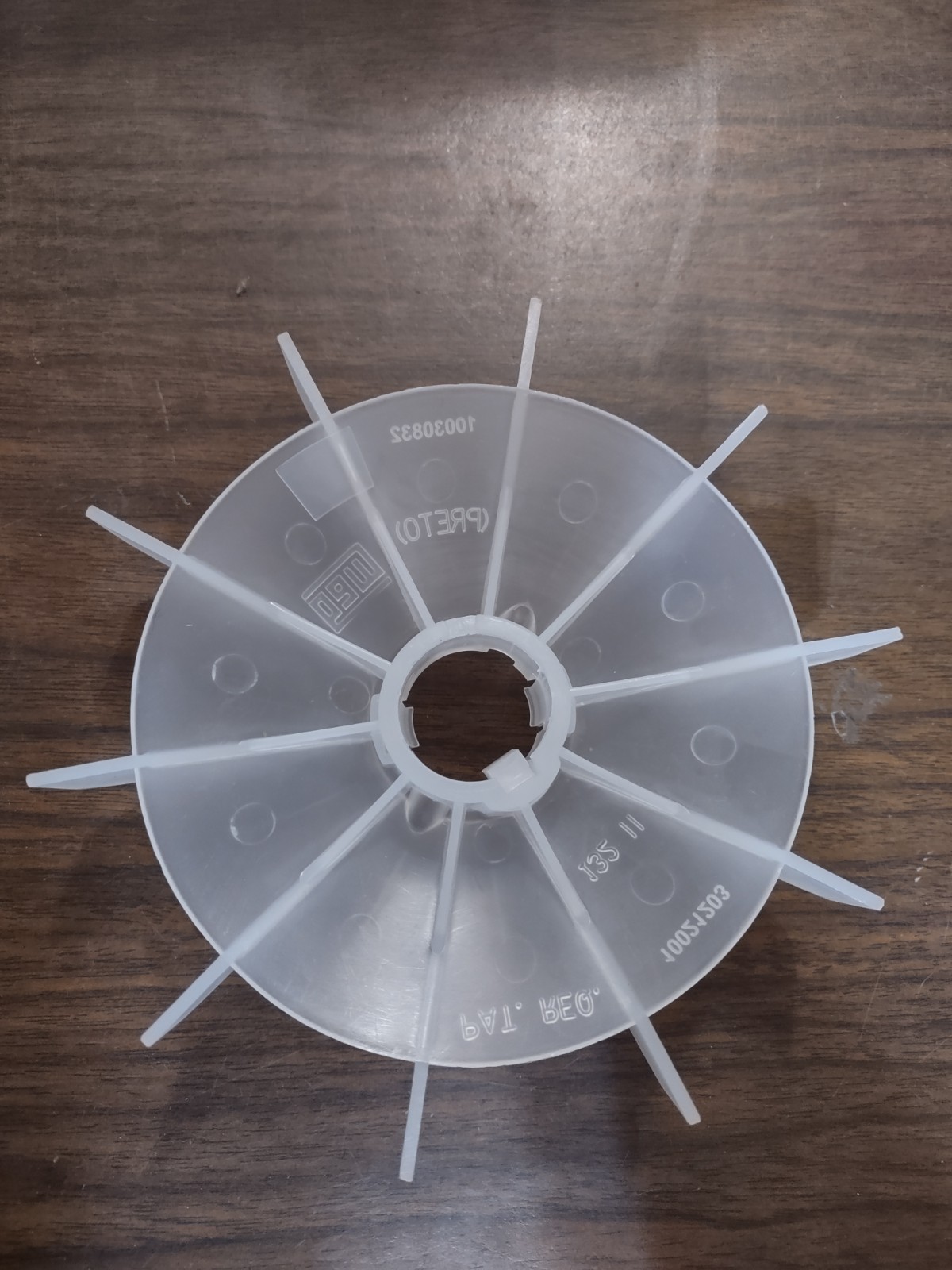 WEG motor Fan Ventilator blades OD 6.5″ x 1.180″ ID 6854.2482