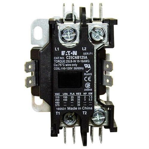 C25CNB125A Eaton / Cutler Hammer Contactor – 25 Amp / 1-1/2 Pole / 120V Coil