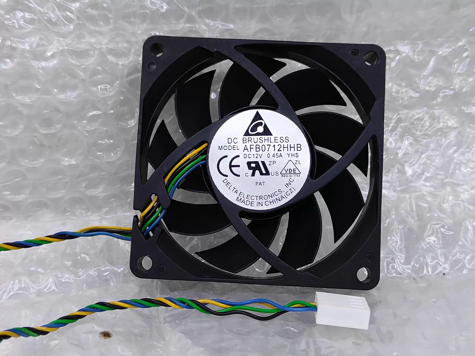 1PCS Delta AFB0712HHB 7015 DC12V 0.45A 7CM 4-Pin PWM Ball Cooling Fan