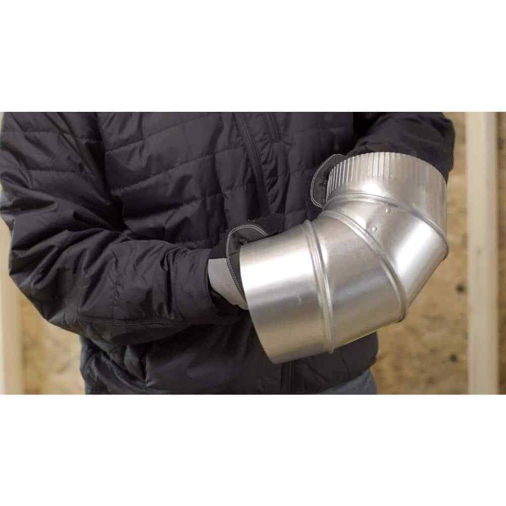 Master Flow 7 in. 90-Degree Round Adjustable Elbow