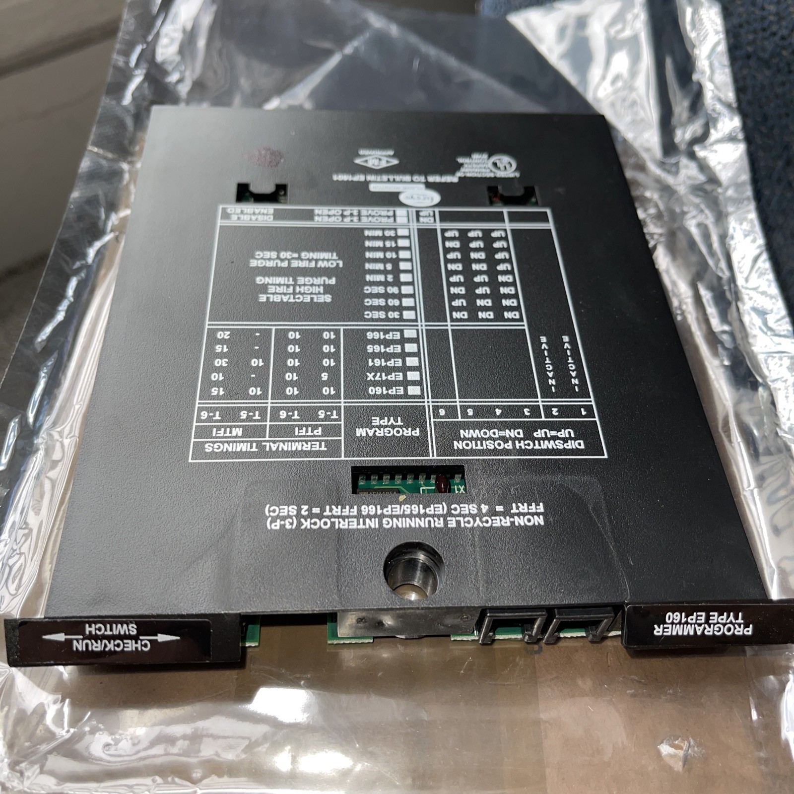 FIREYE EP160 PROGRAMMER MODULE NON-RECYCLE