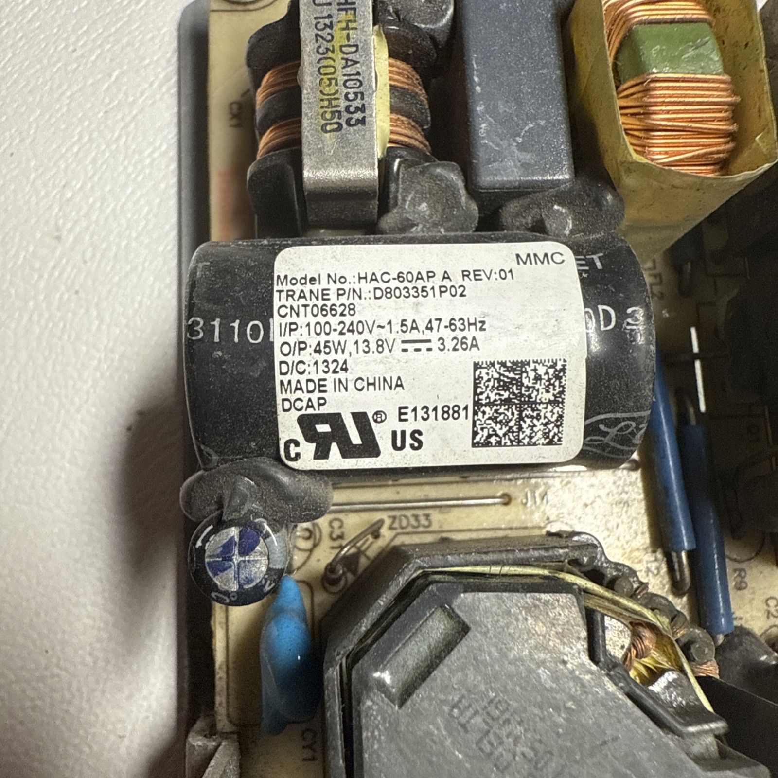Trane D803351P02 HAC-60AP American Standard Power Supply Control Circuit Board
