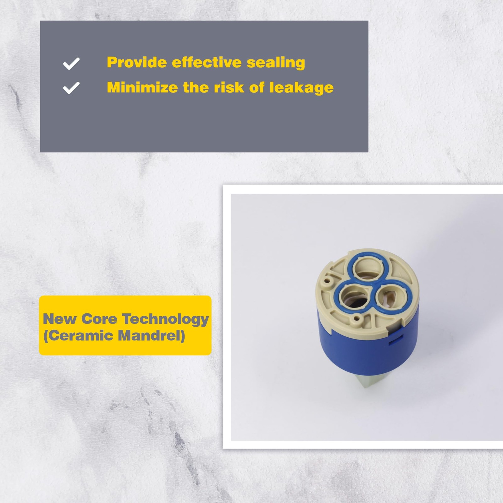 XLHippo N35DW 35mm faucet Cartridge (1 Pack), Replacement for Blue