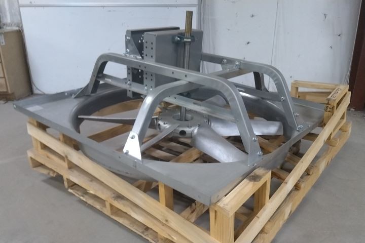 Dayton 1AHB5 60 In Blade Diameter Steel Frame Exhaust Fan w/out Motor