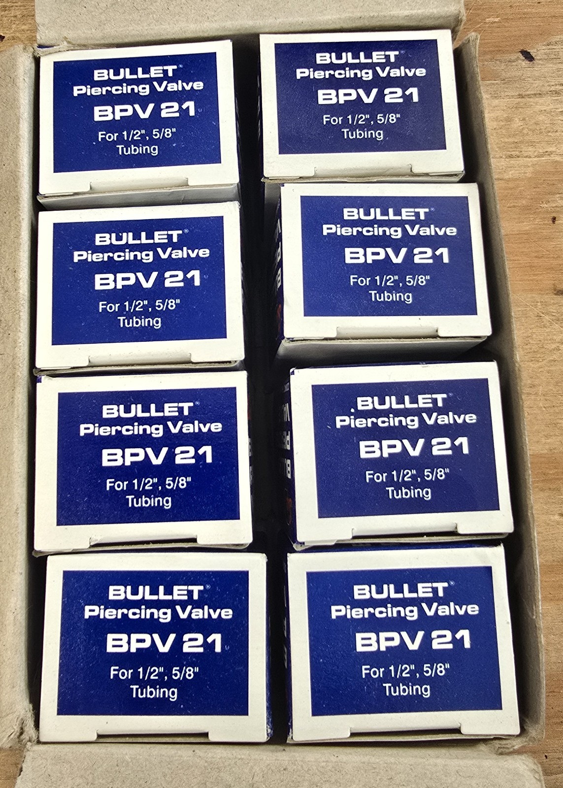 Supco BPV21 Bullet Piercing Valve 1/2″ 5/8″ Tubing Master Carton Lot of 8 NOS