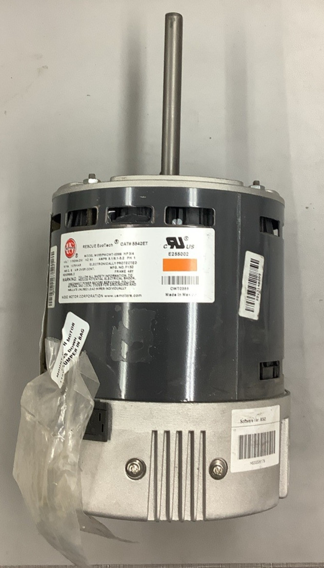 U.S. Motors 5542ET M055PWCWT-0366 Blower Motor 3/4HP 1075RPM (R108)
