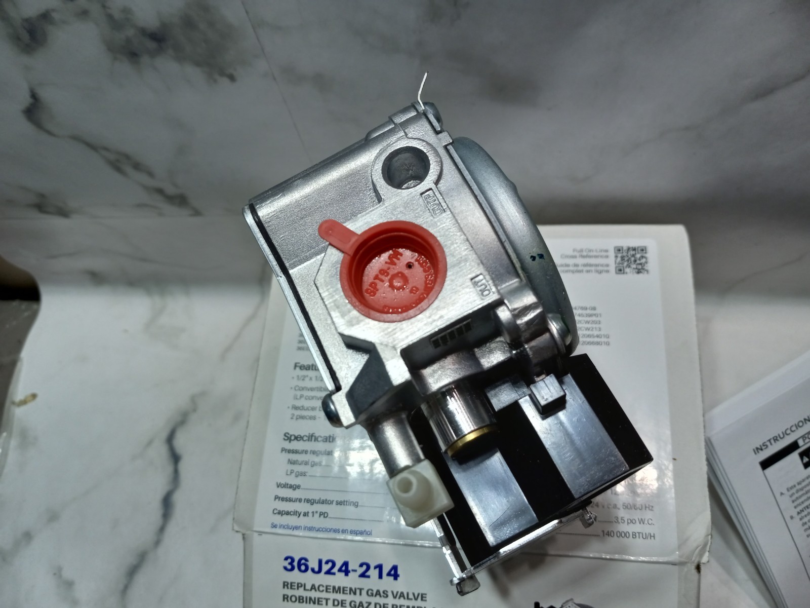 Emerson White Rodgers 36J24-214 Replacement Gas Valve L44-644 New Open Box
