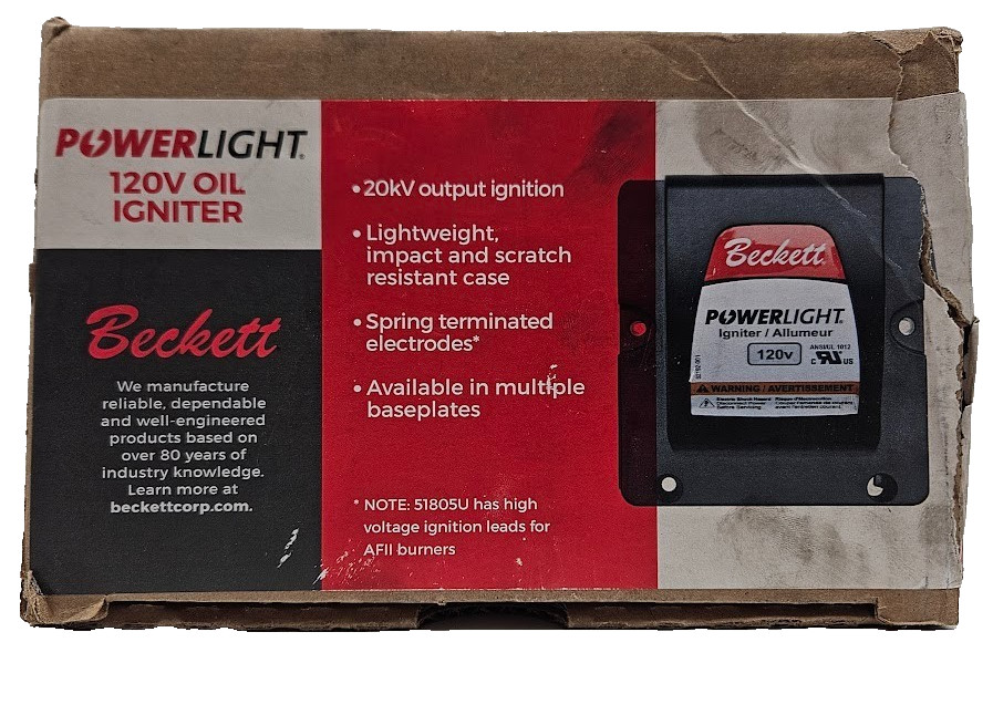 BECKETT Electronic Oil Igniter for A, AF, AFG, and NX Burners 51771U