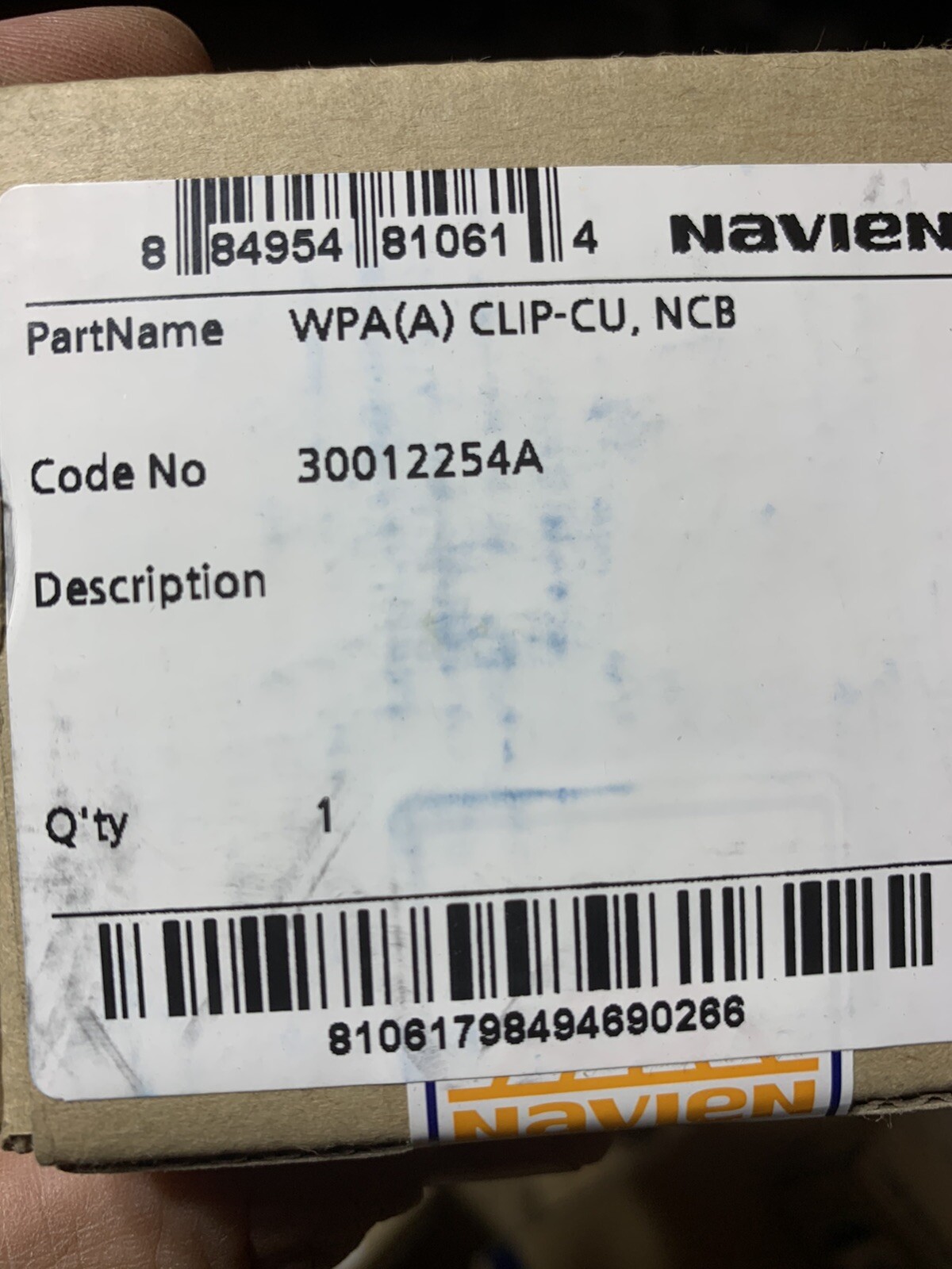 Factory Sealed Navien #30012254A Primary H/E Outlet Adapter
