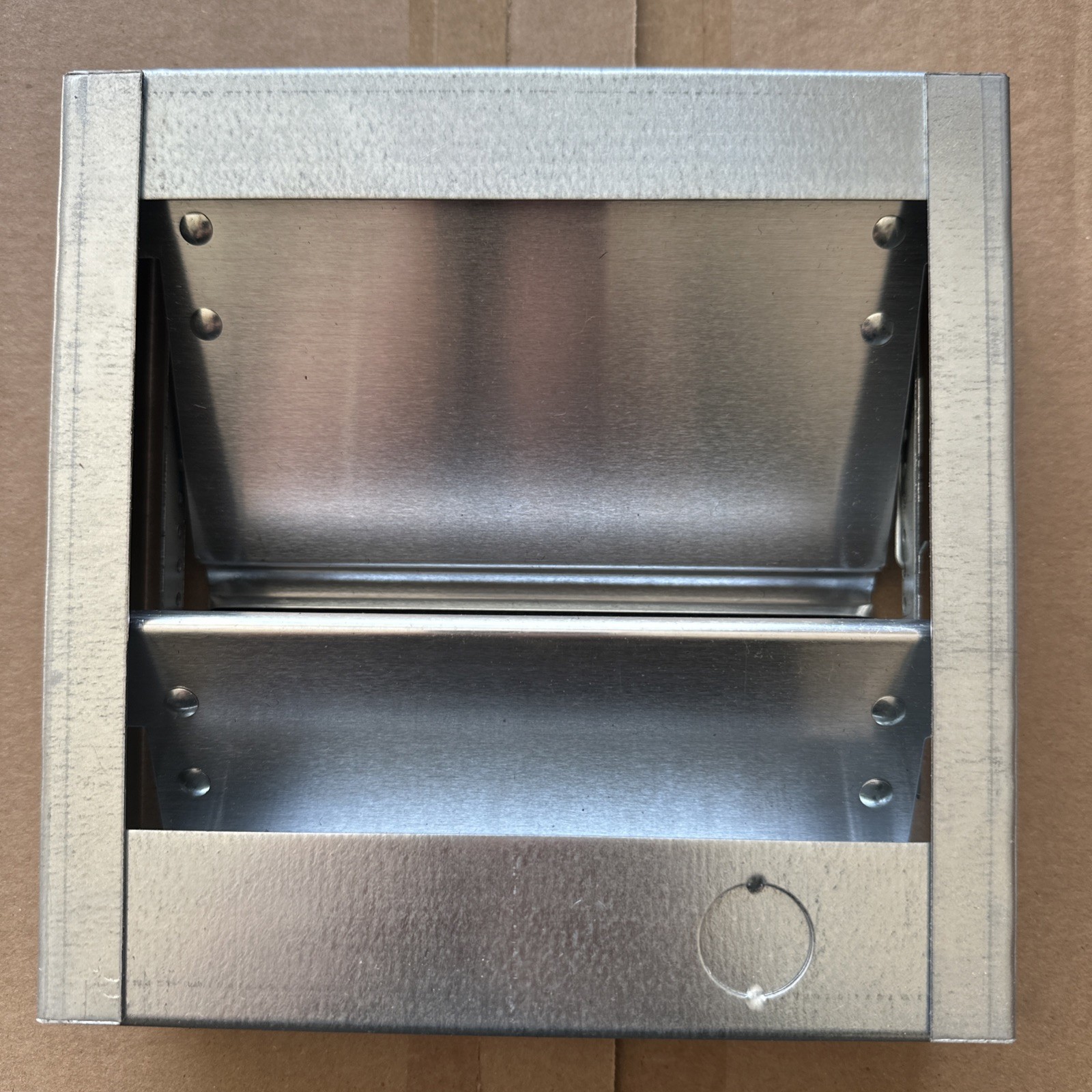 DAYTON 3HHL4 Backdraft Damper Vertical/Horizontal Mount 8” Square 7-3/4” Actual
