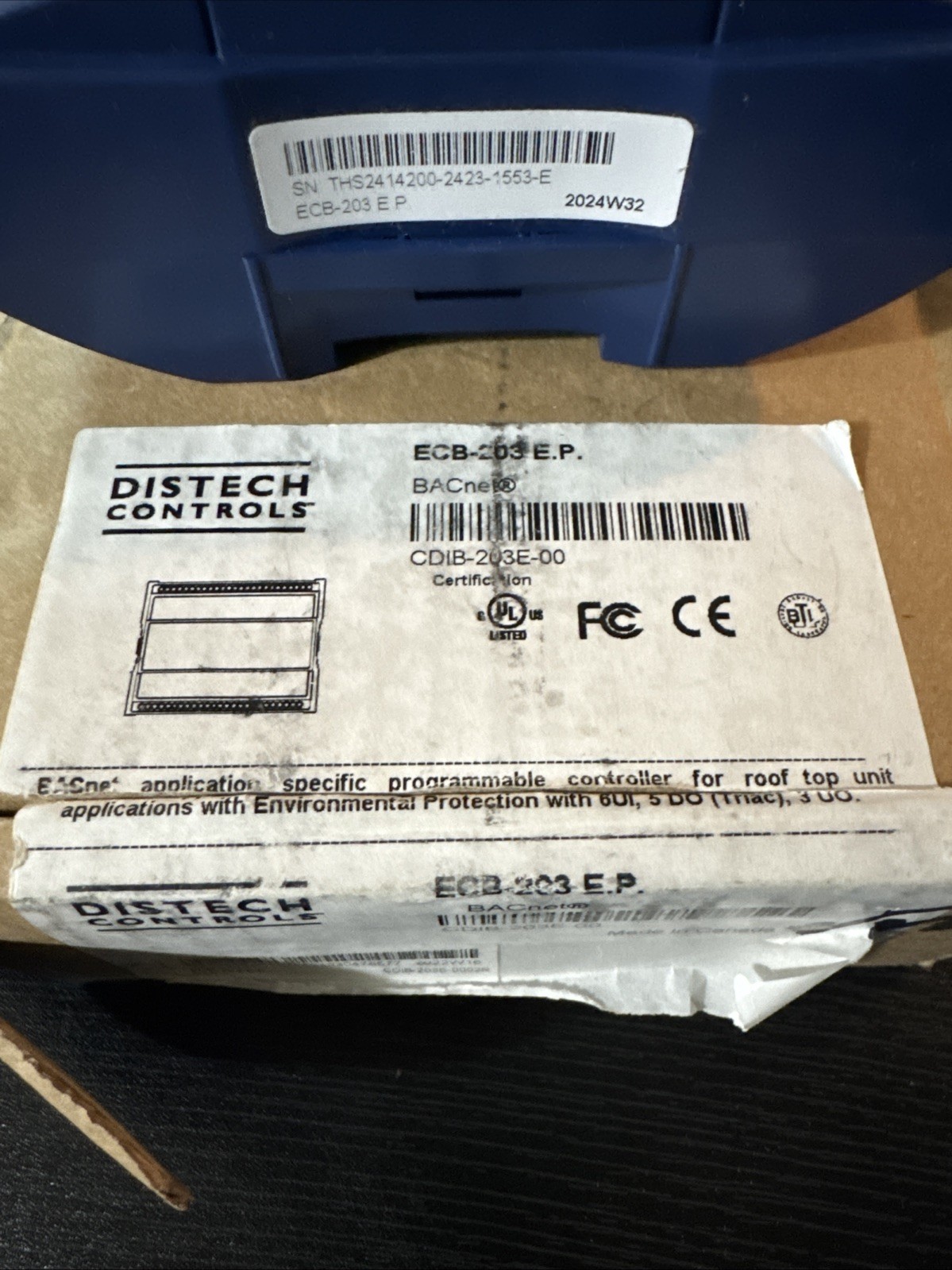 Distech ECB-203 E.P. CDIB-203E-00BACnet ProgrammableControllerNewOpenBox 2024W32