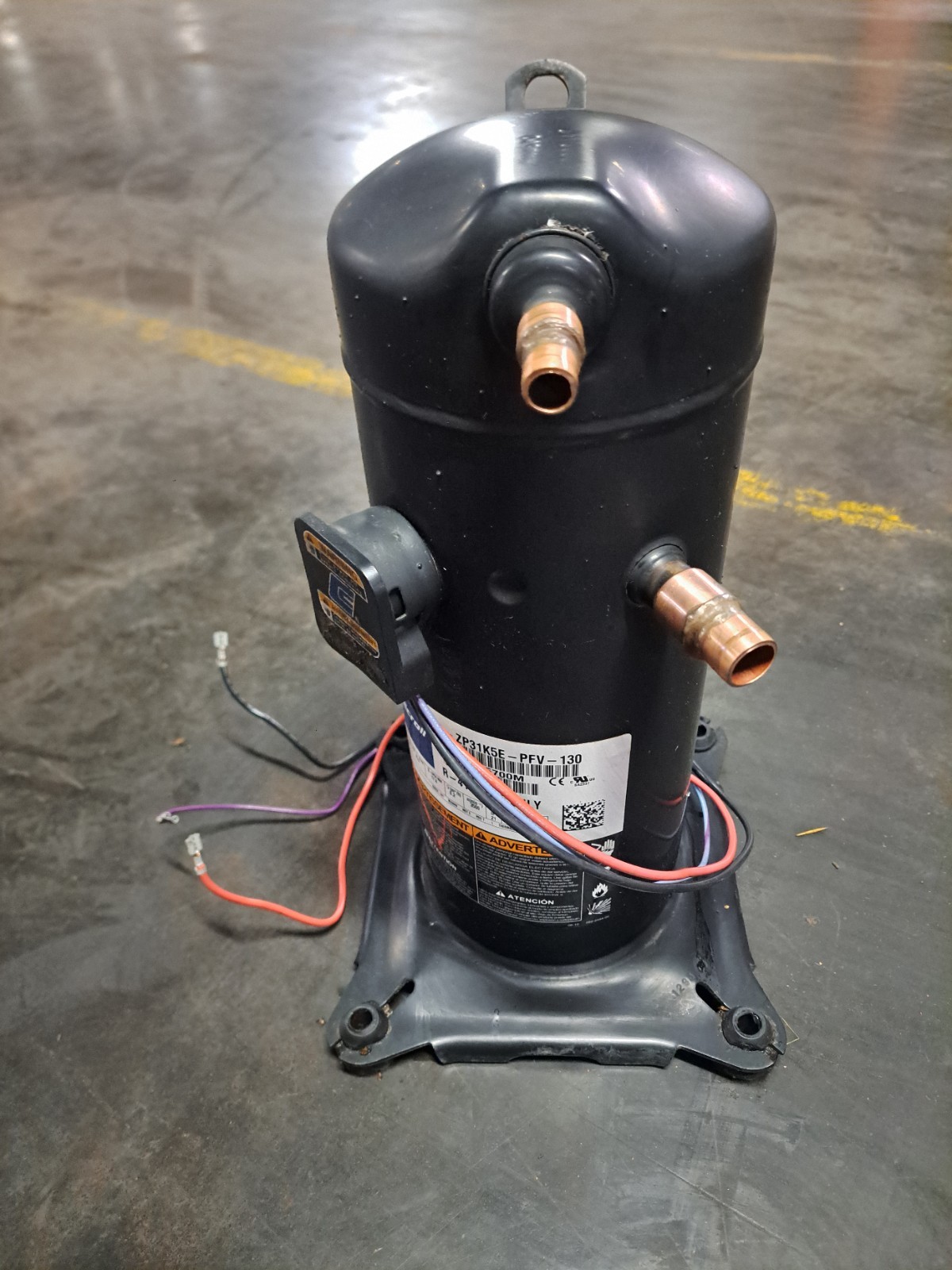 Copeland 2.5 Ton Scroll Compressor ZP31K5E-PFV-130 R410A 220V 1 PH used (L: T10)