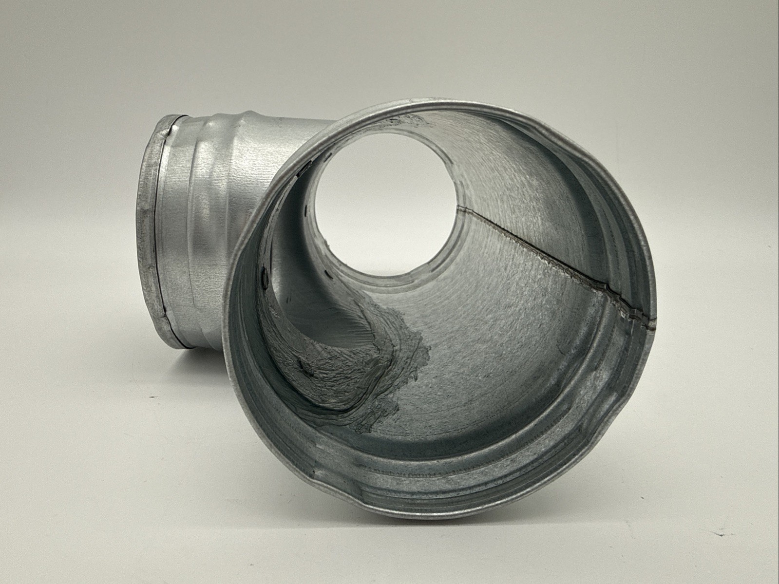 Europlast Duct Tee 4 Inch Galvanized Steel 3-Way Vent Fitting HVAC Round New