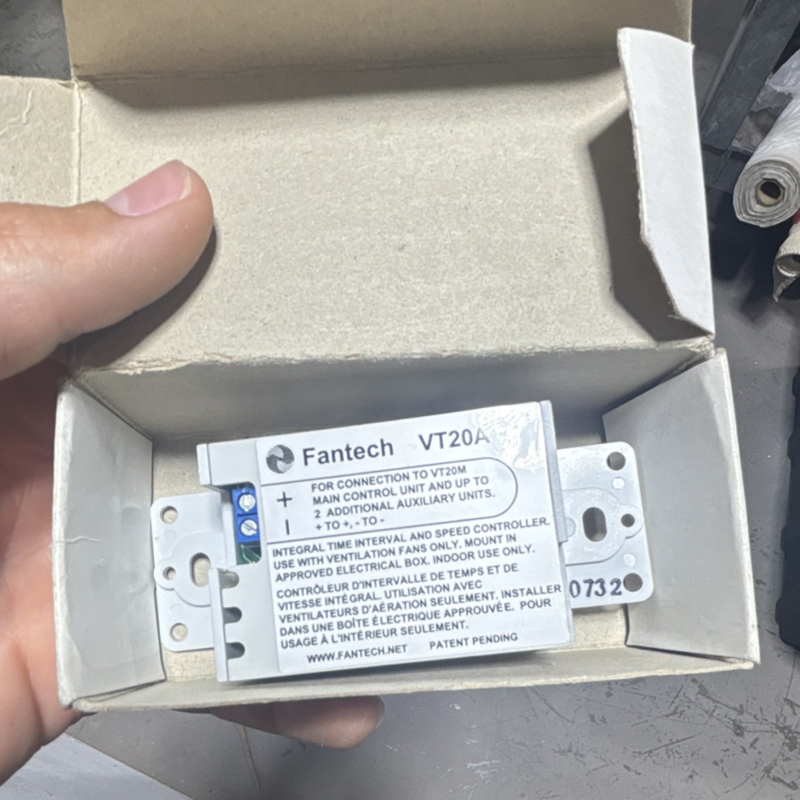 Fantech VT20A Time Interval & Speed Controller, Compatible with VT20M