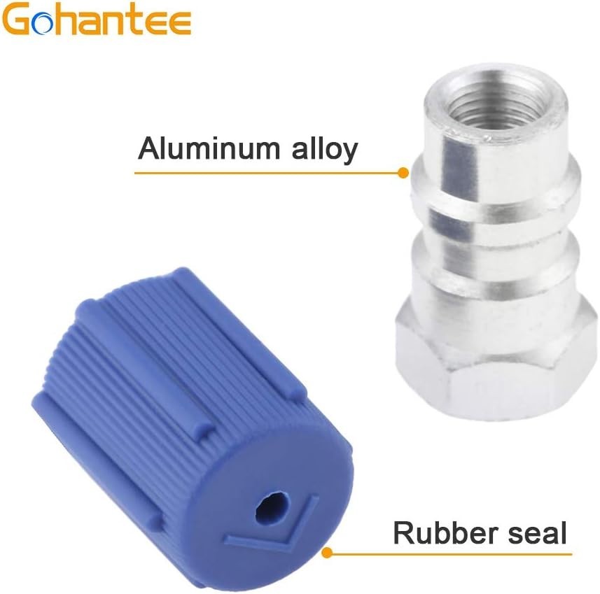 Professional R-12 to R-134a Low Side Adapter with Rubber Seal and Dust Cap