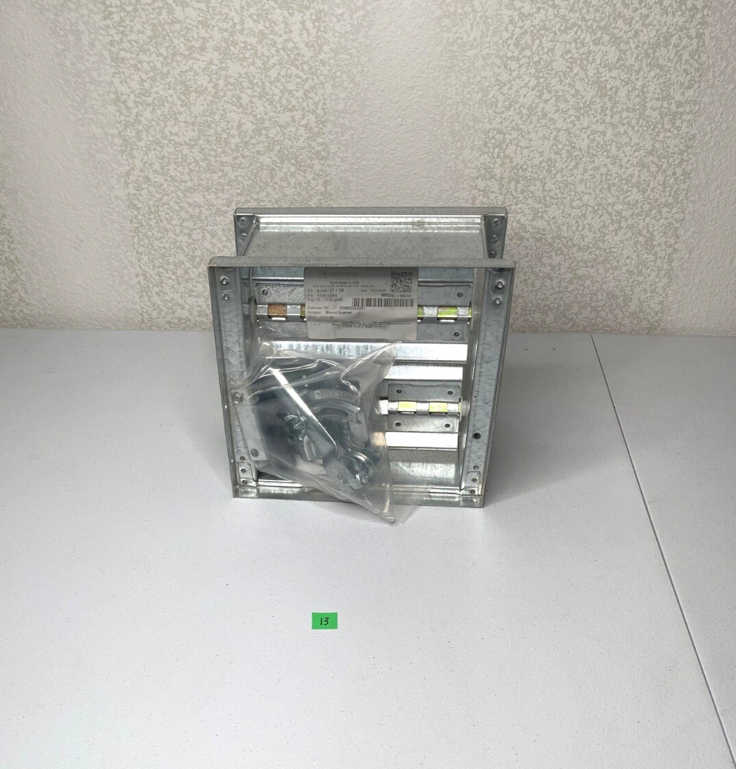 New Greenheck MBD15-10×10 Manual Balancing Damper