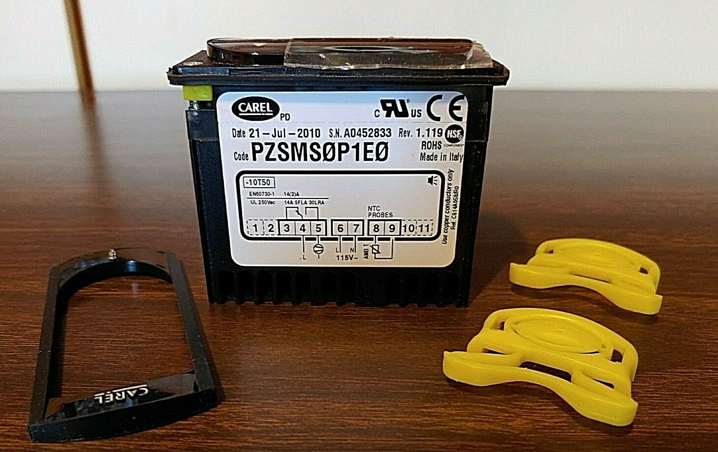 REFRIGERATION CONTROLLER-CAREL # PZSMSOPIEO w. LED DISPLAY w/o sensor wires-NEW