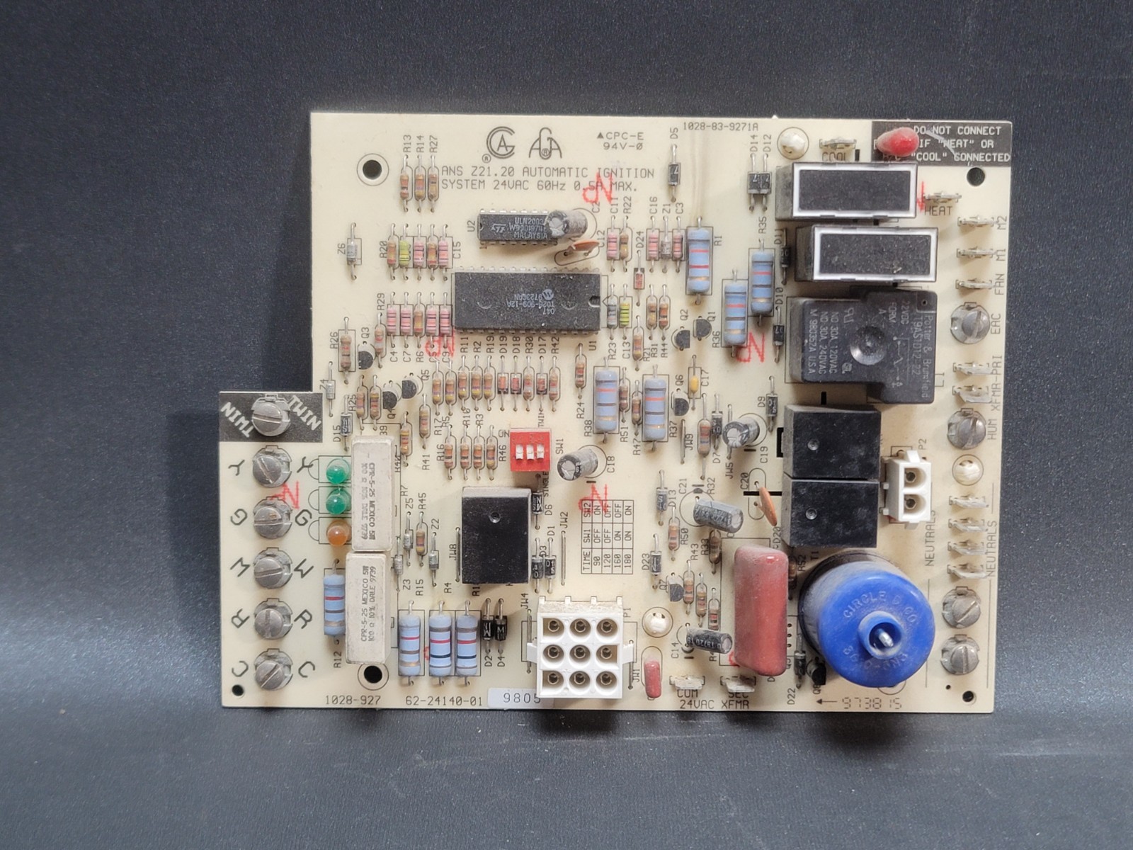 62-24140-01 Furnace Fan Control Circuit Board