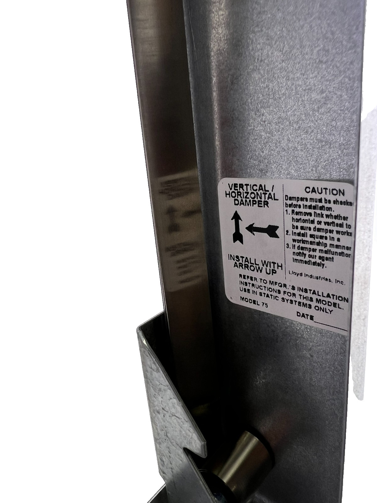Lloyd 75A 16×10 Fire Damper 1.5 Hr UL Thin-Line 2″ Deep Low Profile HVAC NEW