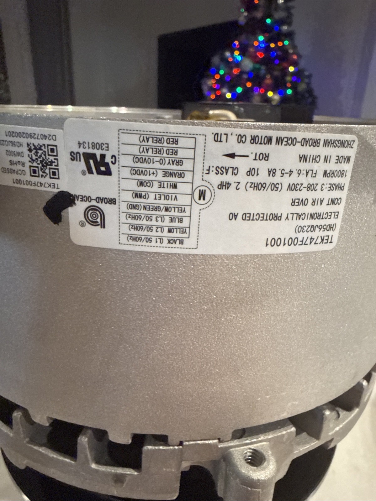 Broad-Ocean ECM Blower Motor Module 208–230V 2.4A HVAC Furnace Air Handler