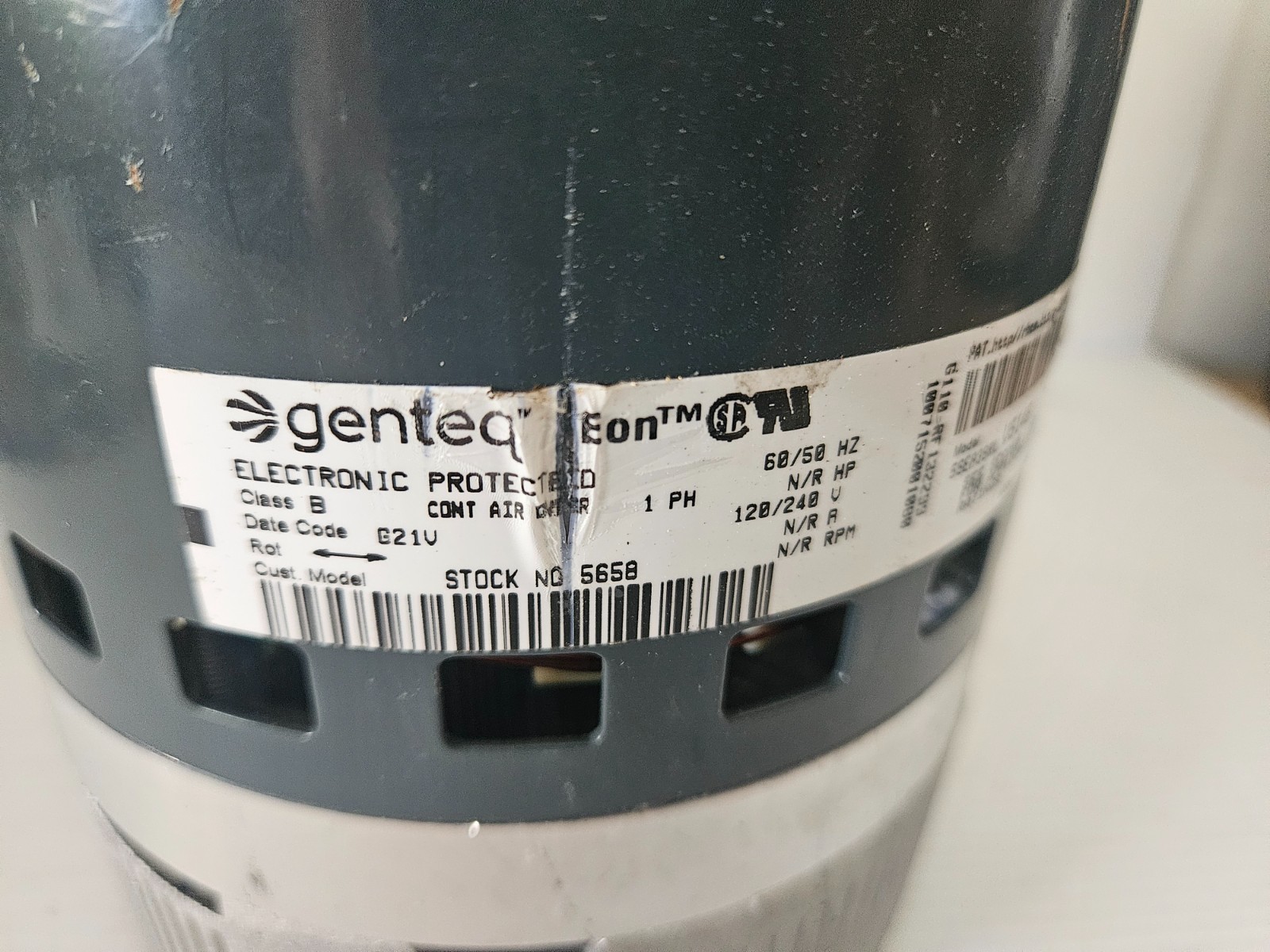 Lennox (2022) Genteq 1 HP ECM Blower Motor 10B67 10U46 120/240V 1050 RPM