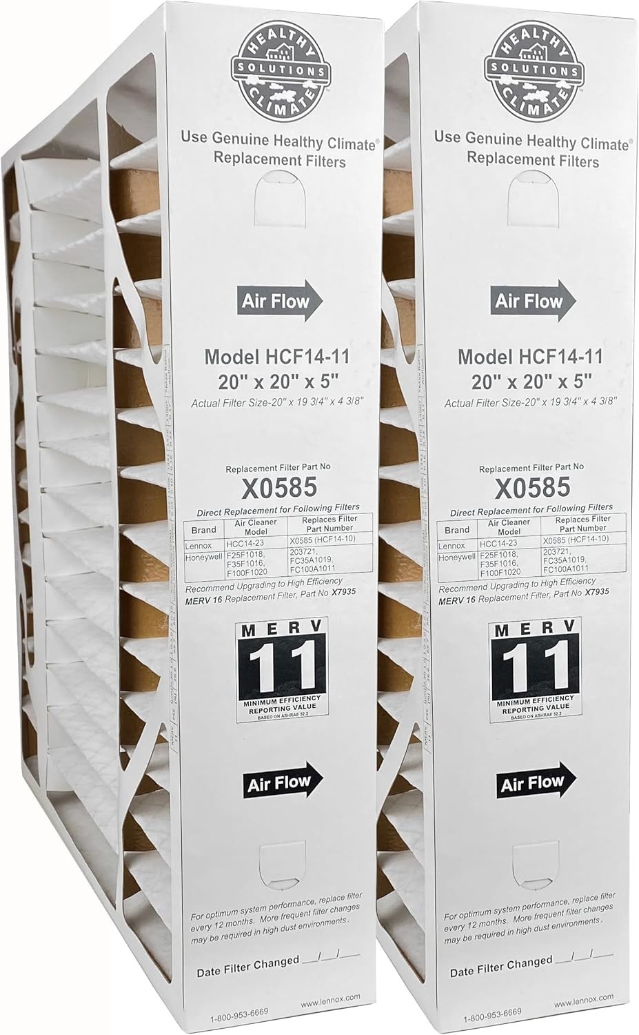 Model X0585 Air Cleaner Filter Media – 20 x 20 x 5
