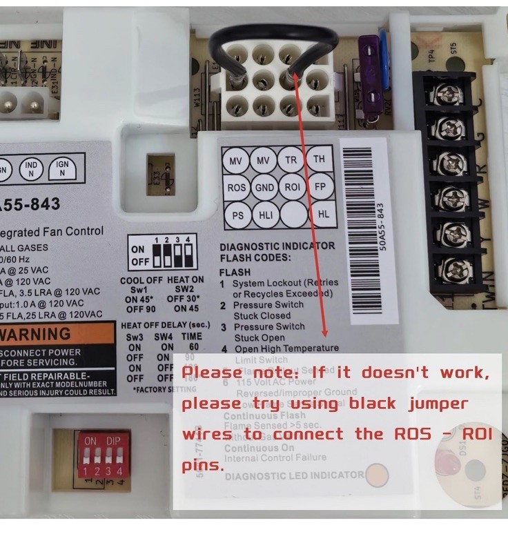 White-Rodgers 50A55-843 Furnace Control Board New and Sealed