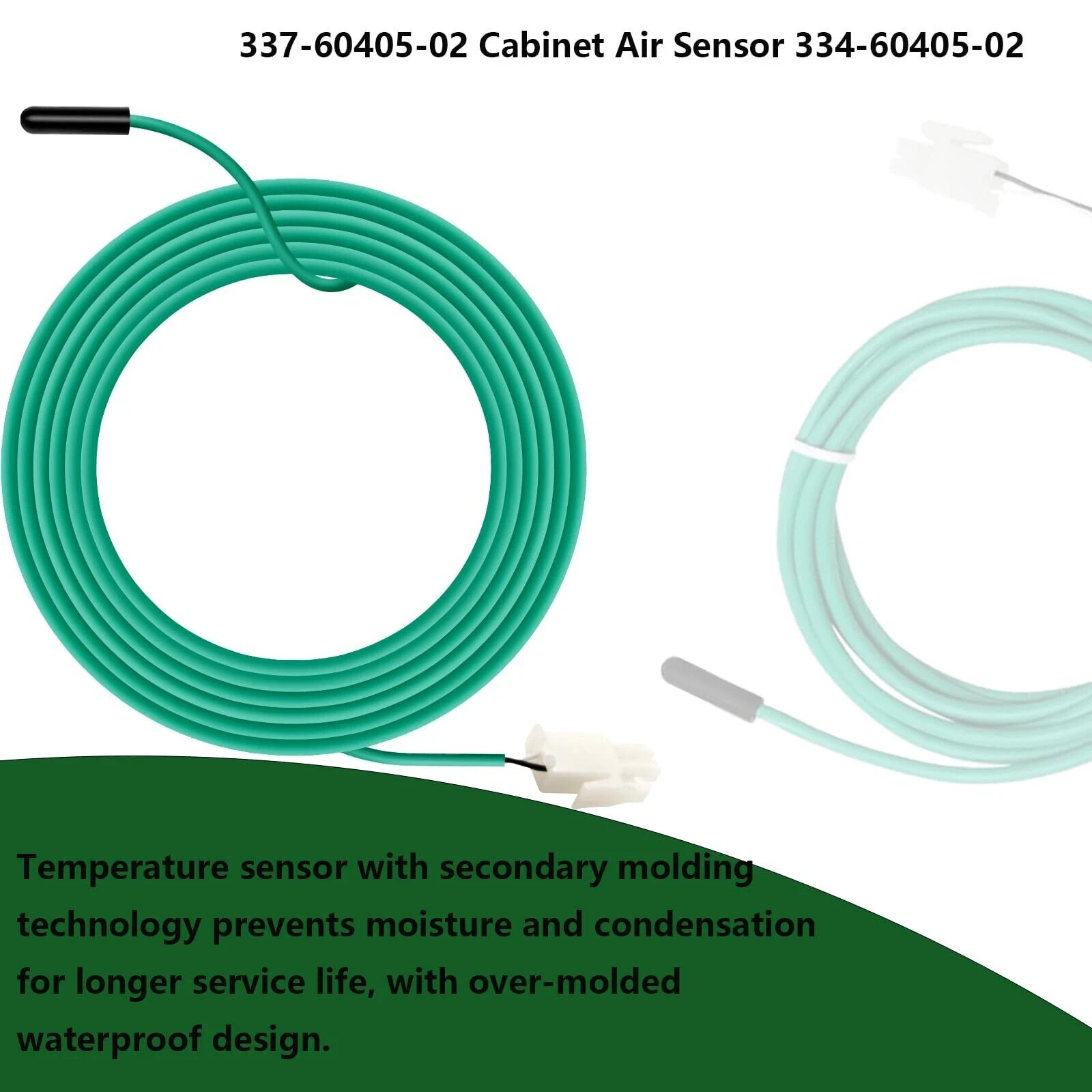 Temperature Sensor Probe Green 74″ Cabinet Replacement NEW Refrigerator HVAC