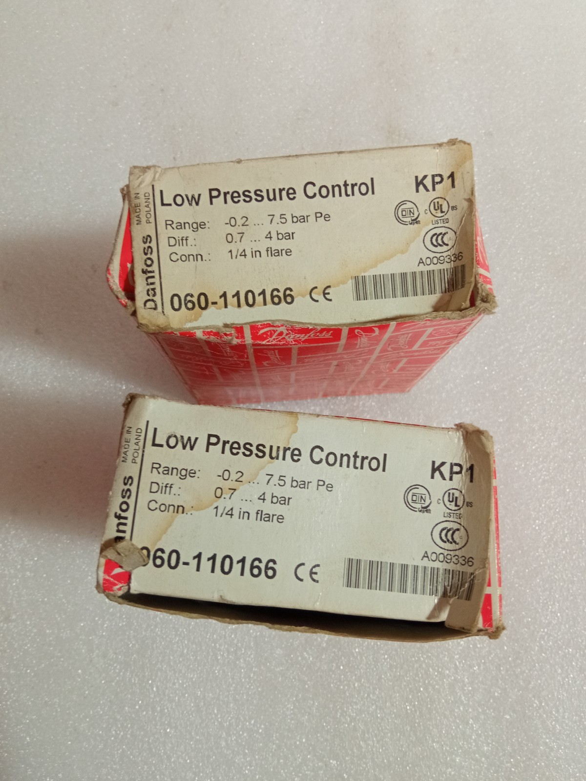 DANFOSS KP1 060-110166 LOW PRESSURE CONTROL RENAGE -0.2….7.0 Bar Pe NEW