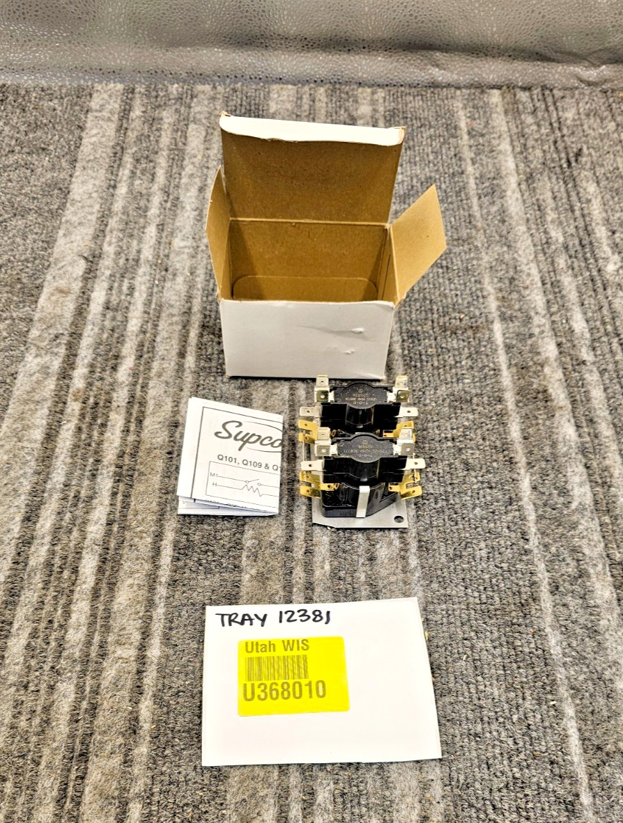 Supco Q106 Sequencer On 1-110 Off: 1-110 DPST/DPST 24V