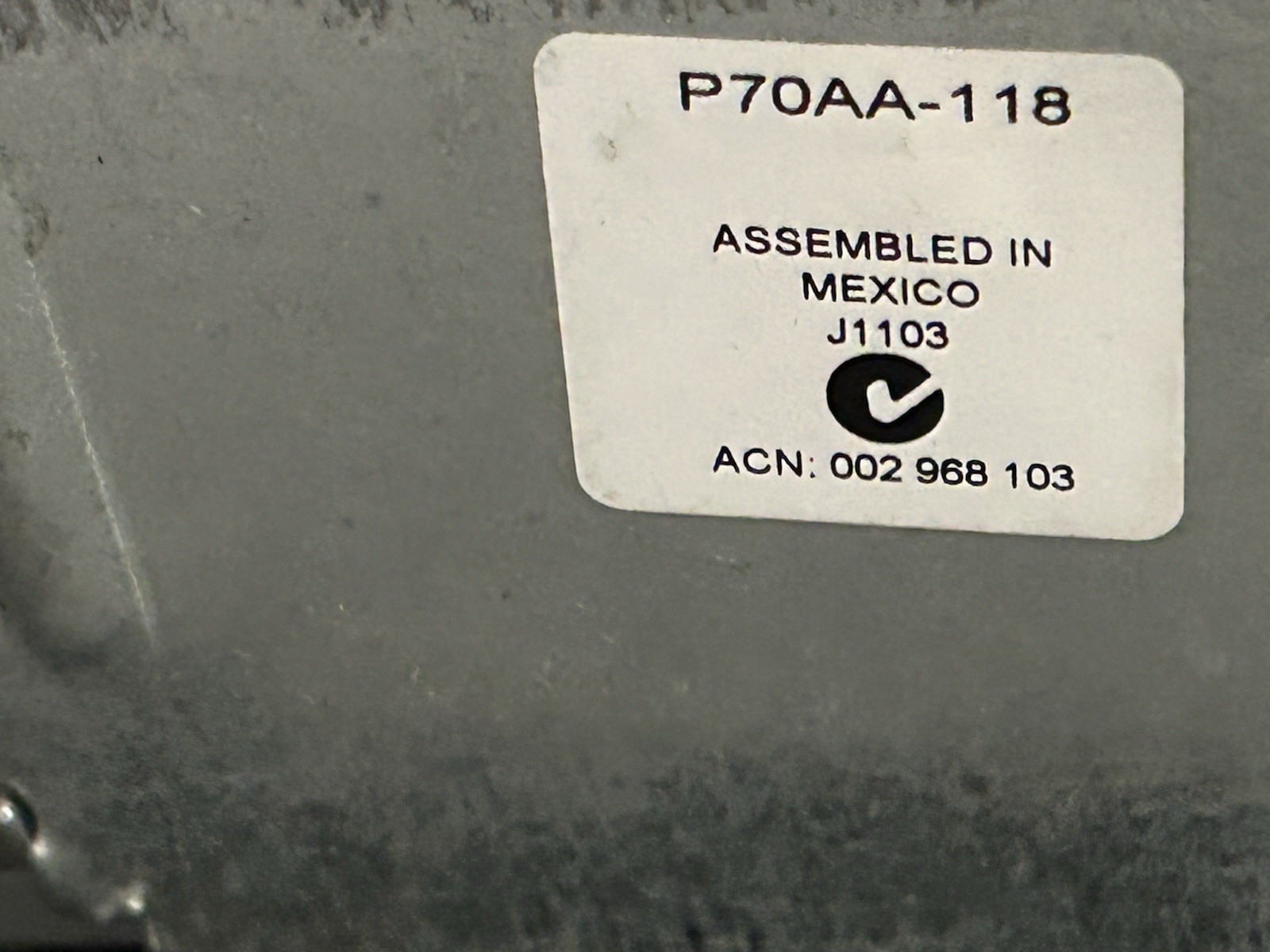 Johnson Controls P70aa-118 Pressure Control,Low,100 To 400