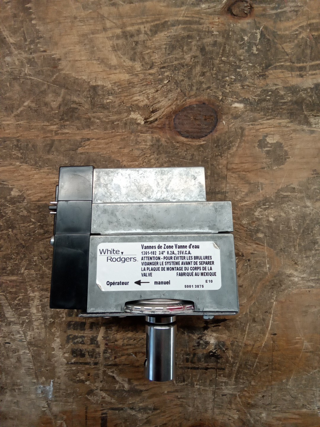 White-Rodgers 1361-102 3/4 In 2-Wire Sweat Zone Valve Stainless Steel