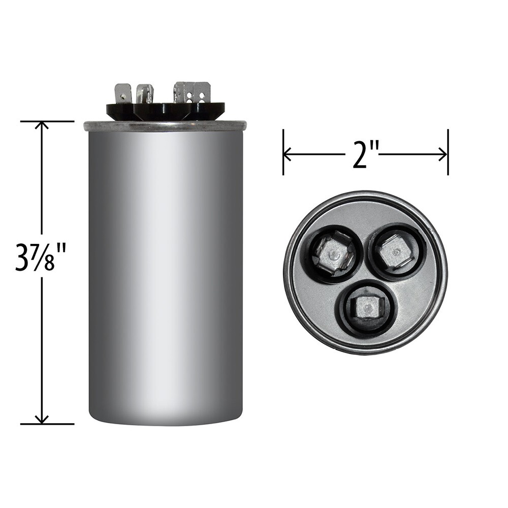 25/3 uf MFD 370 440 VAC Run Capacitor replaces GE Genteq Capcom C3253R C4253R