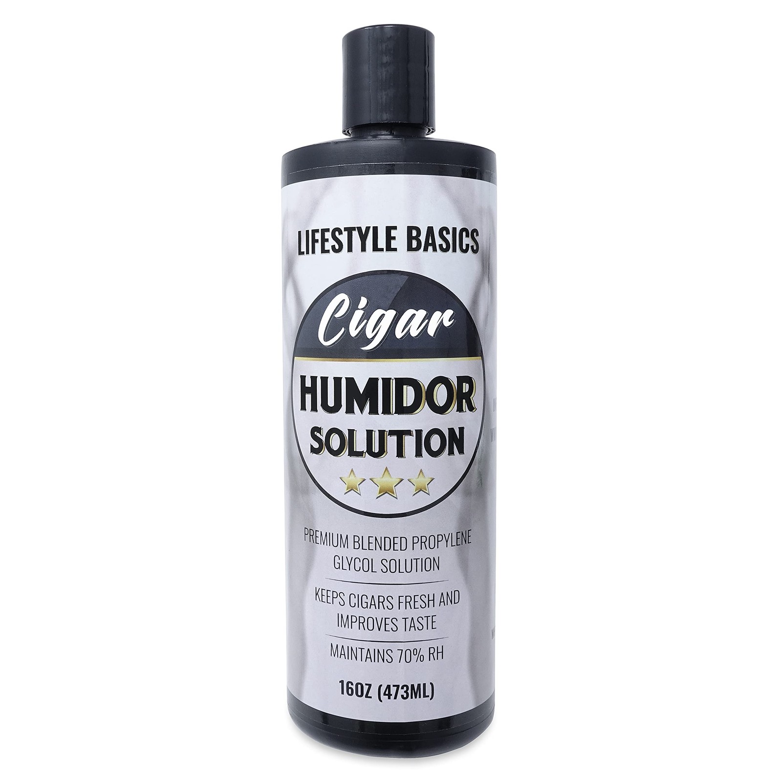 Cigar Humidor Solution 16 oz (473 ml) – 16 fl oz, Black,white,yellow