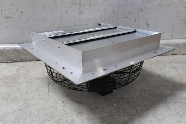 Dayton 484X38 1/15 HP 1550 RPM 115VAC 12 In Blade Shutter Mount Exhaust Fan (BW)