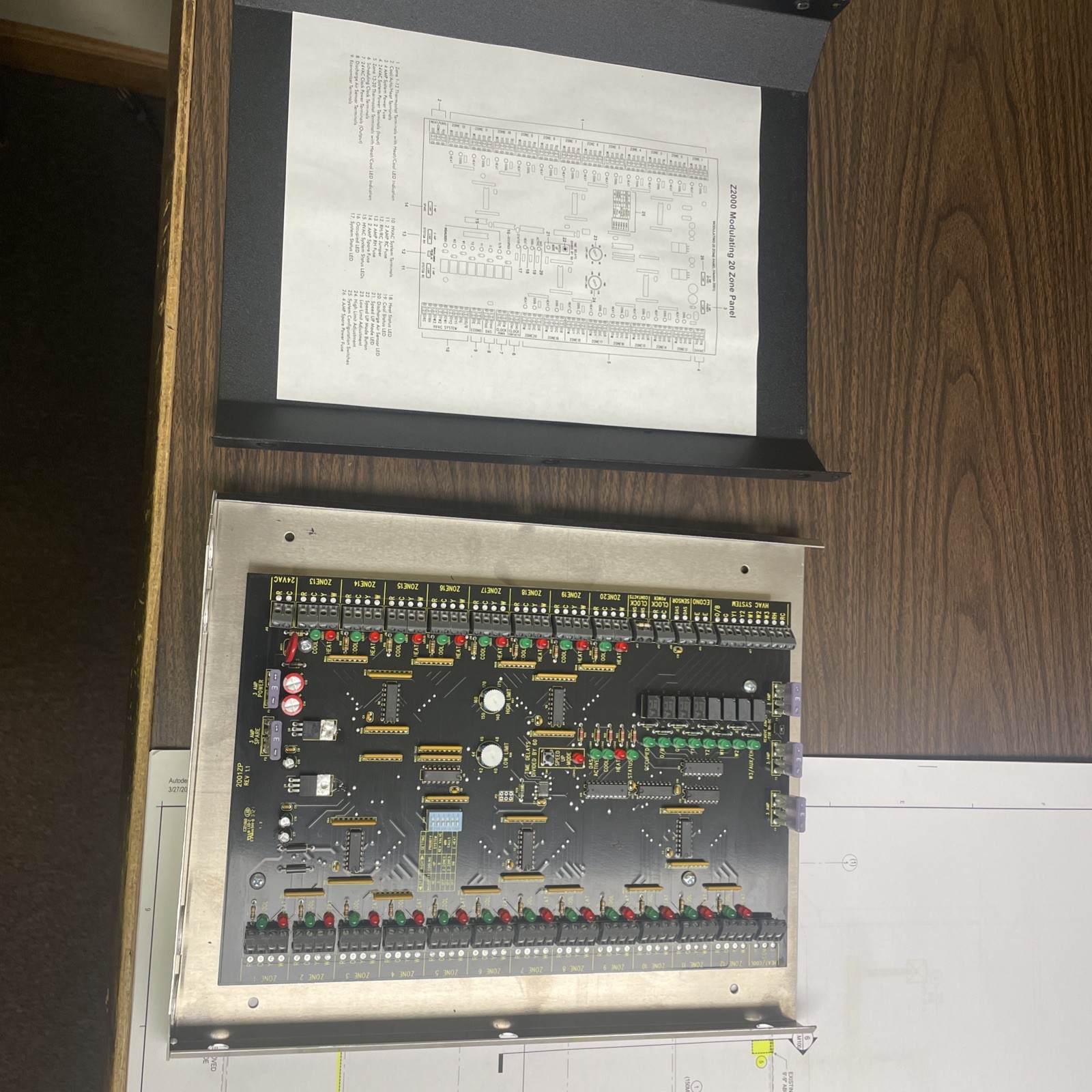 Ruskin -Z2000 20-Zone Commerical Zone Control Panel