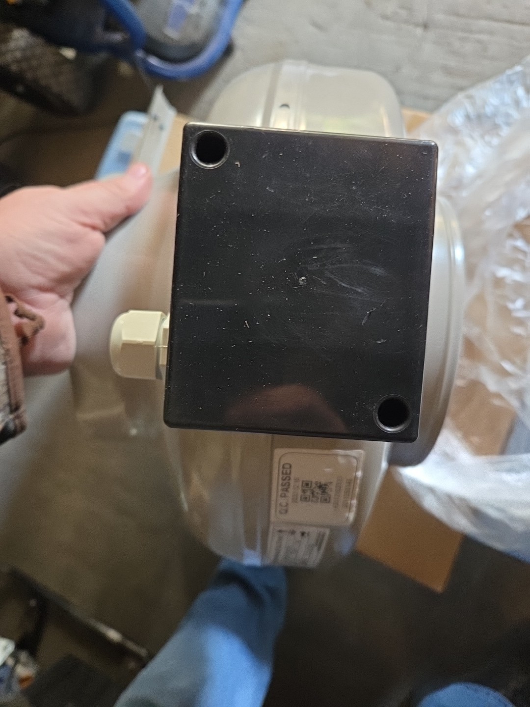 Canarm In-Line Duct Fan: 579 cfm Max., 8 in Duct, 140 W, 120V AC