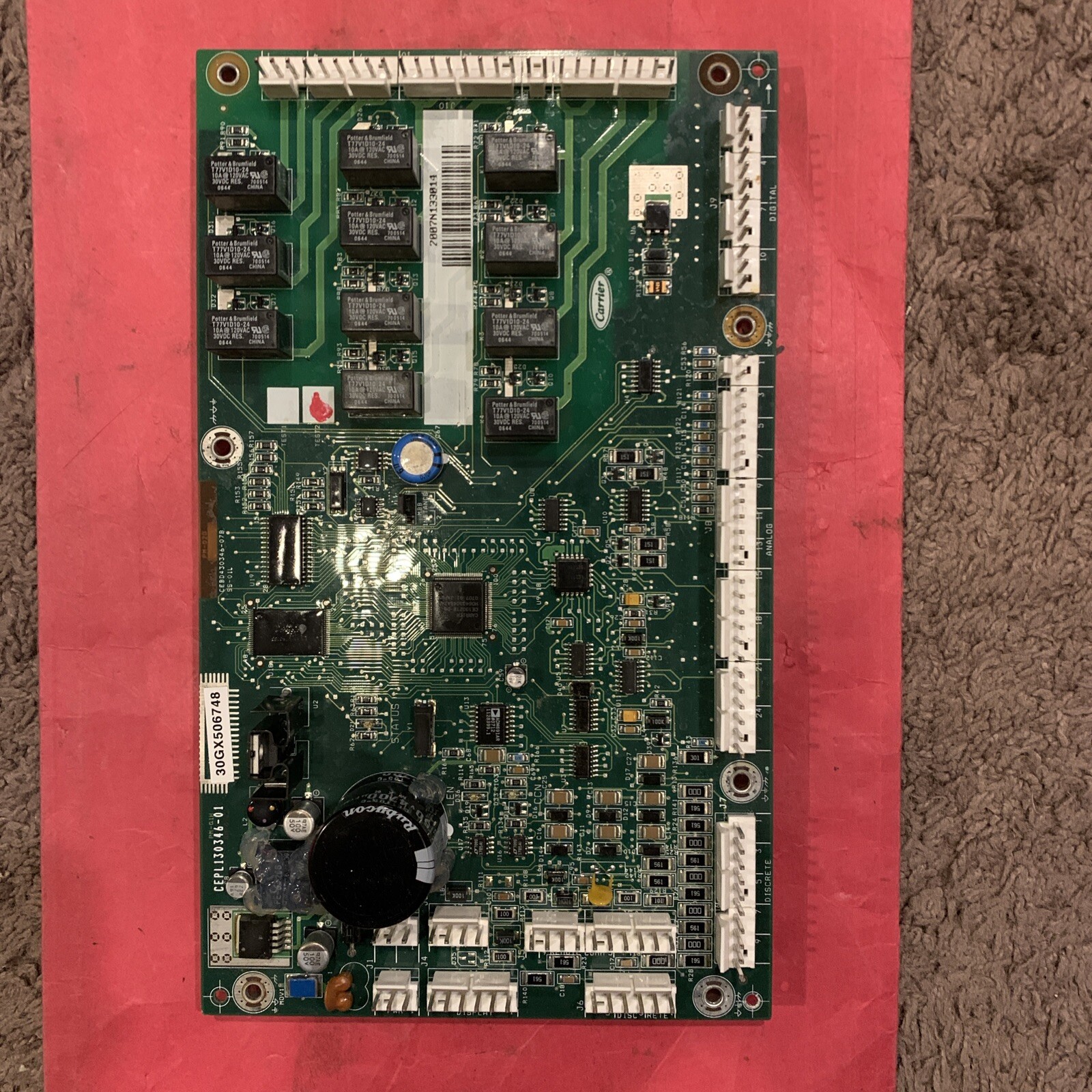 UNITED TECHNOLOGIES Carrier 30GX506748 /CEPL130346-01 Chiller control Board USED
