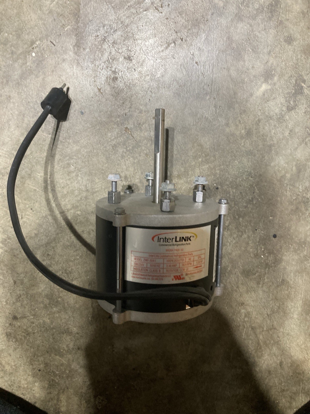 New Take Off 25317701 InterLINK Heatcraft Fan Motor 208/230V ZWF-50A1