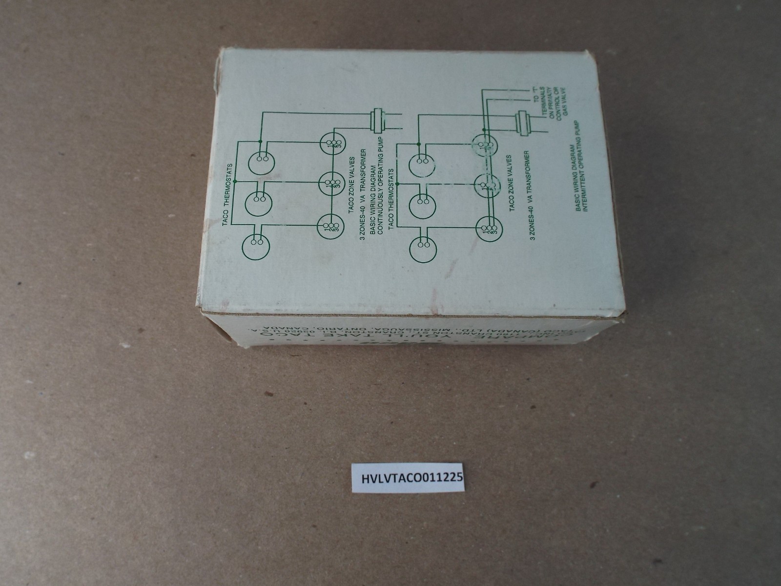Taco Zone Valve 2 Way Gold Series 571-2 / 3/4″ 24V 125 PSI New Open Box – (Read)