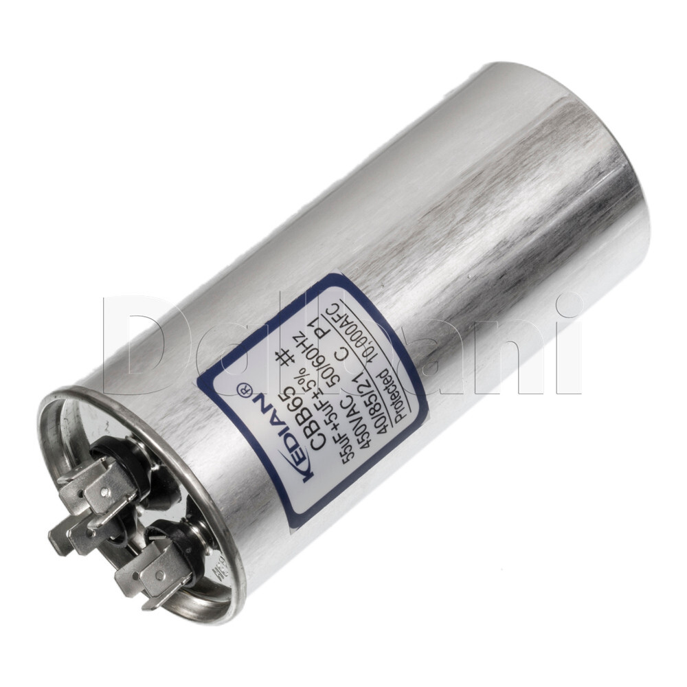 HQ Japanese Spec 55+5 uf 450VAC Dual Run Capacitor 40/85/21 450V 50X140mm CBB65