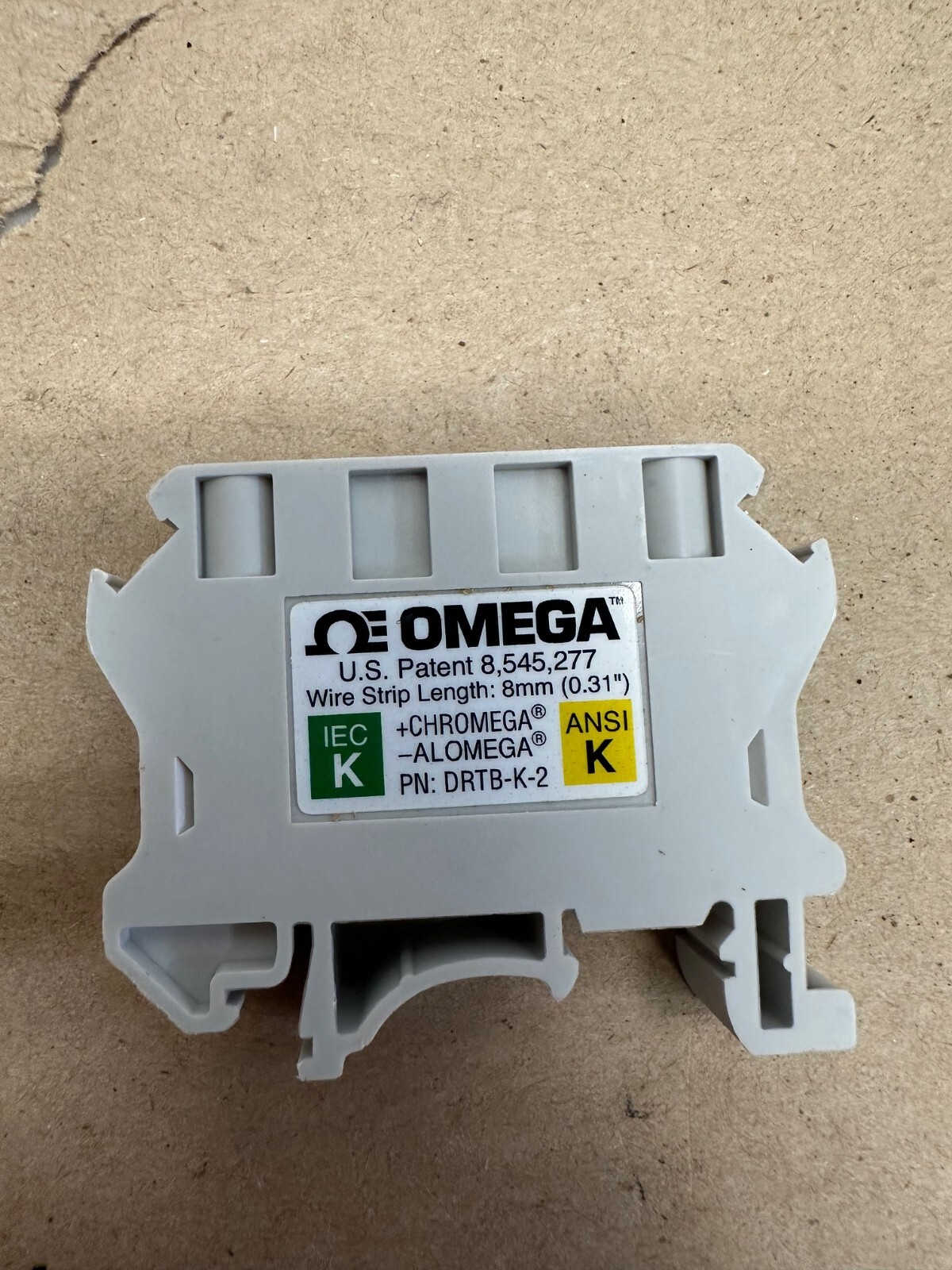 OMEGA DRTB-K-2-10PK Thermocouple TB Type K W/FEM, 10 Pack